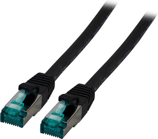 EFB S/FTP Cat.6a Ethernet Network Cable 0.5m Black 1pcs