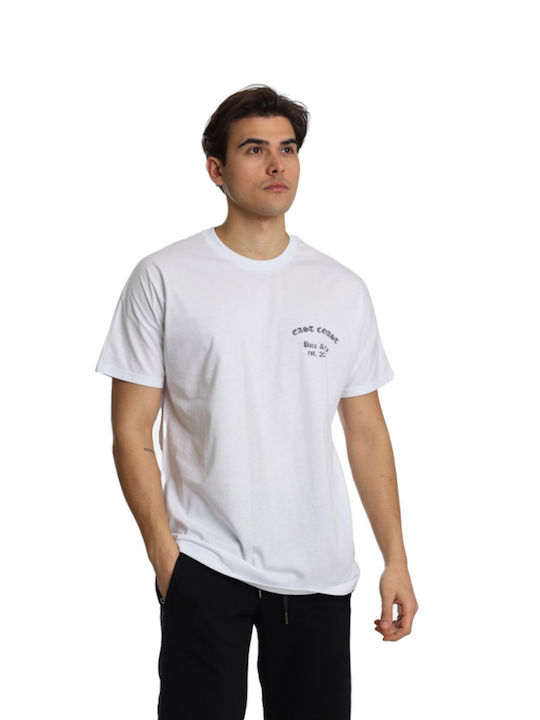 Paco & Co T-shirt Bărbătesc cu Mânecă Scurtă Alb