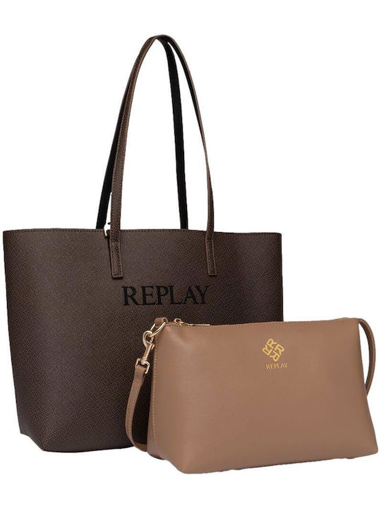 Replay Damen Tasche Schulter Braun