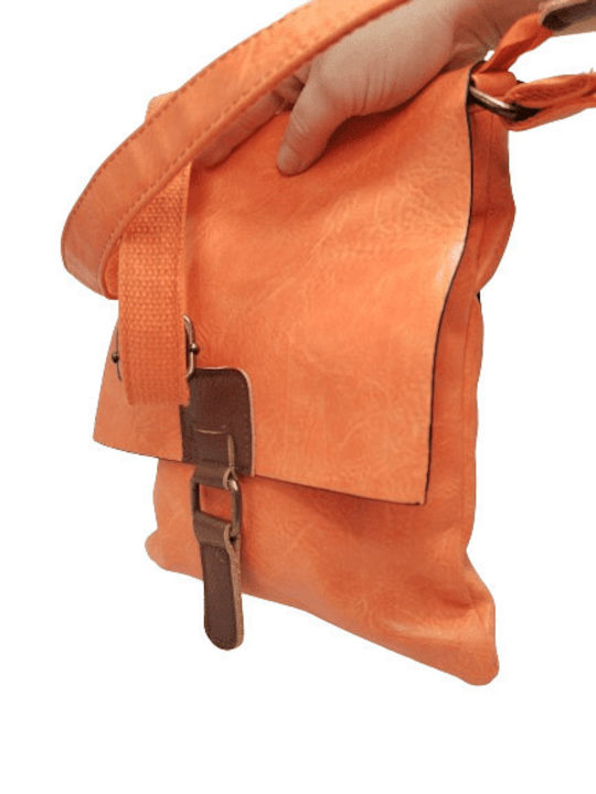 Paolo Bags Damen Tasche Crossbody Orange