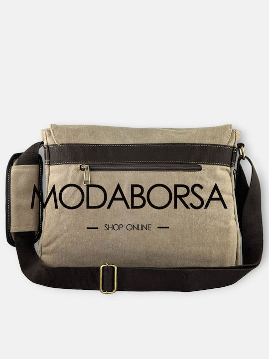 RCM Messenger Geantă pentru laptop 15.6" în culoarea Bej 17312-057