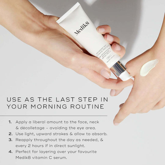 Medik8 Advanced Day Ultimate Protect SPF50+ Αντιγηραντική Κρέμα Προσώπου Ημέρας με SPF50 & Υαλουρονικό Οξύ 50ml