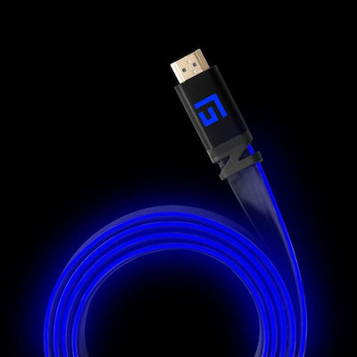 Floating Grip Cable HDMI male - HDMI male 1.5m Μπλε