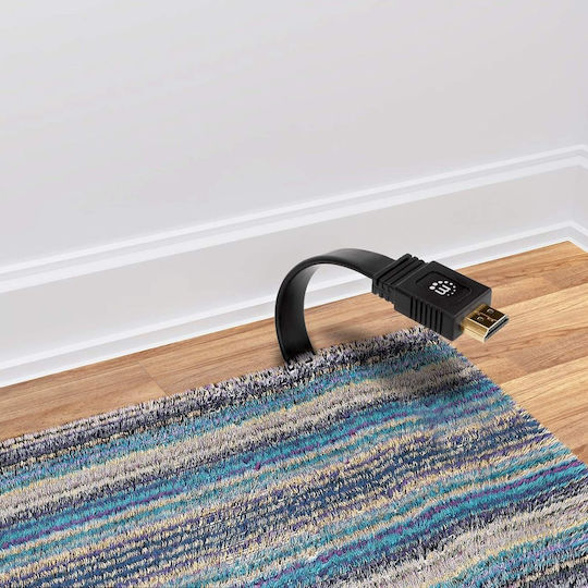 Manhattan Cable HDMI male - HDMI male 5m Μαύρο