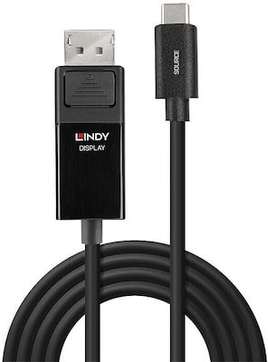 Lindy Cable HDMI male - USB-C male 1m Black