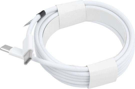 USB 2.0 Cable USB-C male - USB-C 30W PD Λευκό 2m 596611