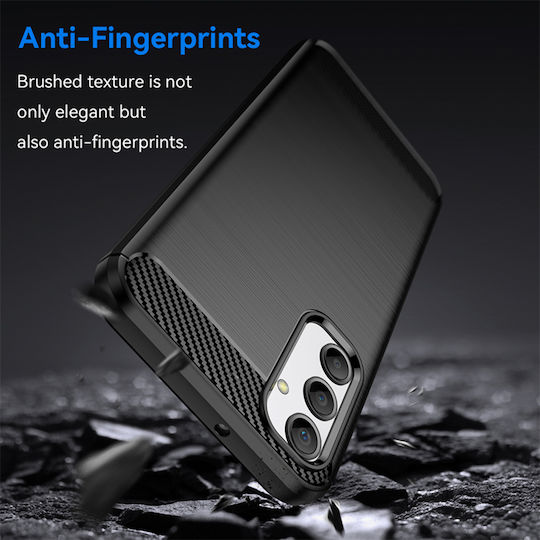 Techsuit Carbon Задна корица Силикон Черен (Samsung Galaxy A05s)