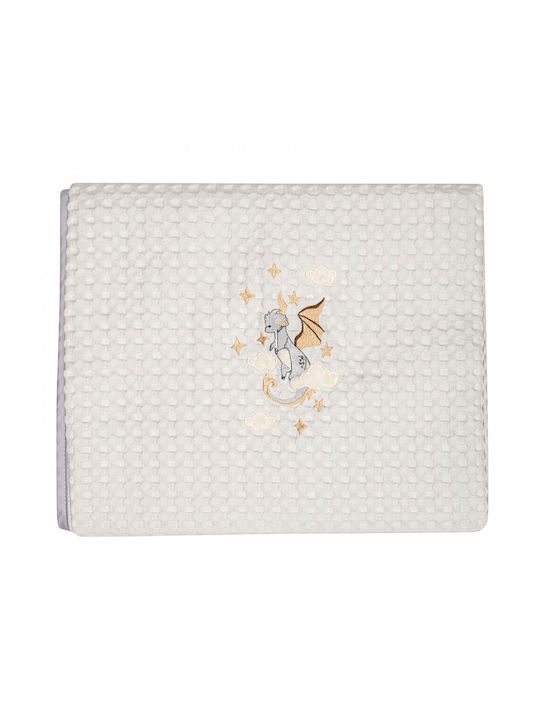 Greenwich Polo Club Blanket Cot Waffle Gray Gray 110x150cm