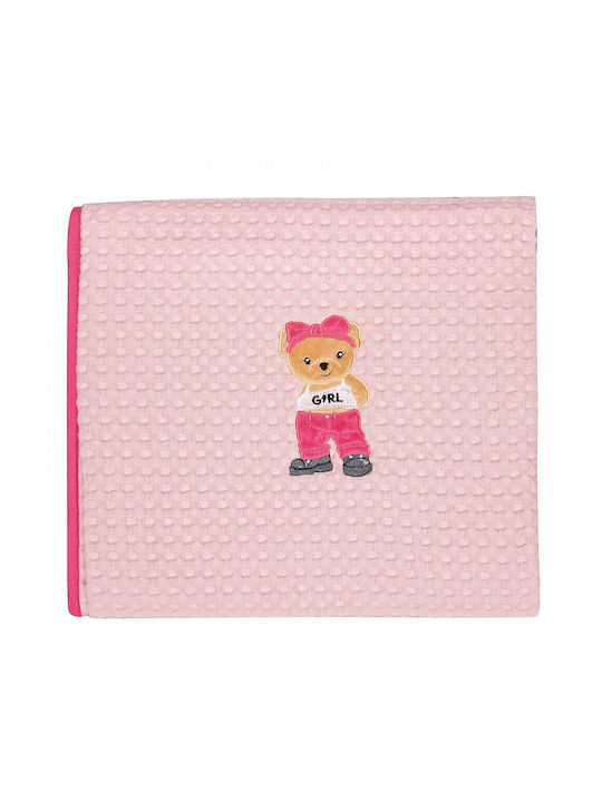 Greenwich Polo Club Blanket Nursery Swaddling Blankets 8839 Waffle Pink Pink, Fuchsia 75x110cm