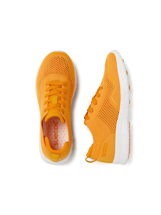 Suecos Damen Anatomisch Sneakers Latt Orange