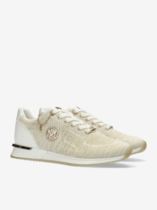 Gitte Glitter Damen Sneakers Off White