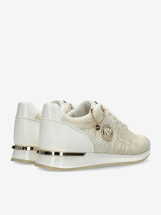 Gitte Glitter Damen Sneakers Off White