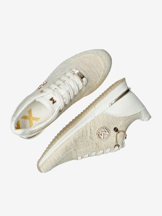 Gitte Glitter Damen Sneakers Off White