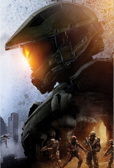 Halo Master Chief pe Pânză 80x50 cm