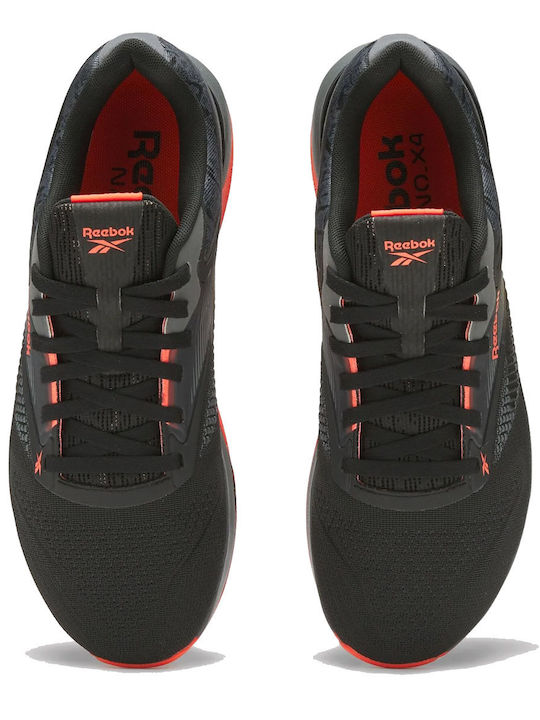 Reebok Bărbați Pantofi sport Crossfit Pure Grey 6 / Black / Orange Flare