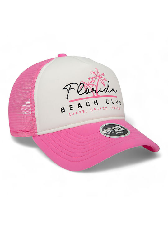 New Era Women's Snapback Trucker Cap Pink