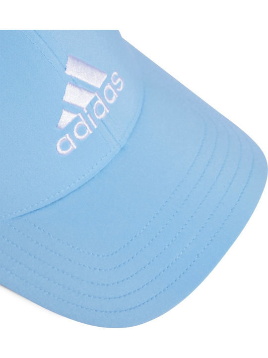 adidas Kids' Hat Jockey Fabric Embroidered Logo Lightweight Light Blue
