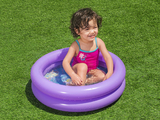 Bestway Kinder Rundes Schwimmbecken 21l Aufblasbar 61x15cm Lila