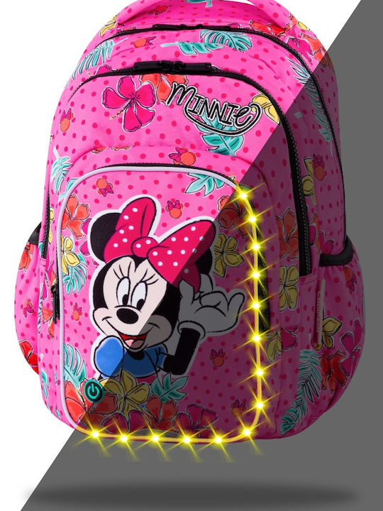 Ученическа Раница Светла Spark L Minnie Тропическа Led