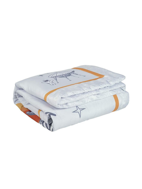 Das Home Βρεφικό Κουβερλί Microfiber Κίτρινο|γκρι|μπλε 110x150cm
