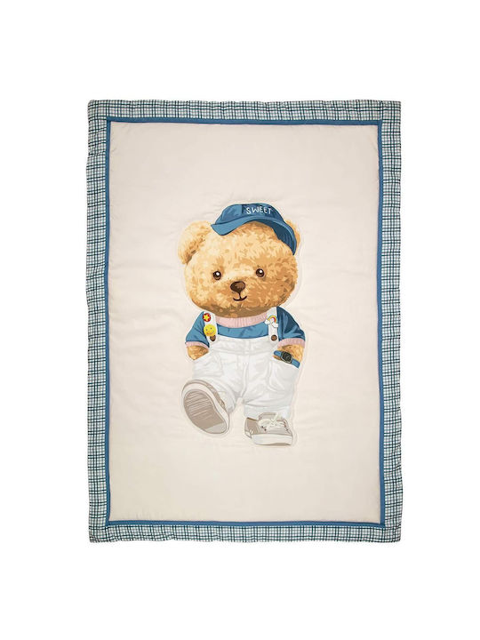 Greenwich Polo Club 8842 Βρεφικό Κουβερλί Microfiber Γκρι, Μπεζ, Μπλε 110x150cm