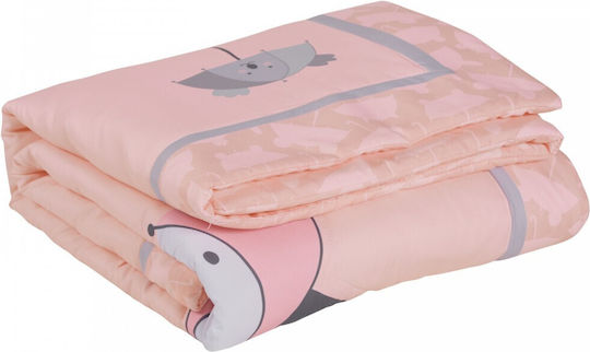 Das Home Бебешка кувертюра Микрофибър Grey, White, Pink 110x150см