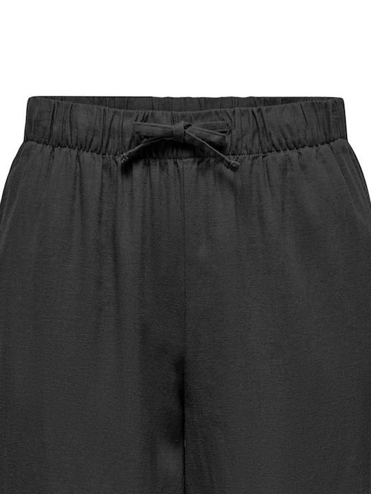 Mw Damen Leinen Hose Black