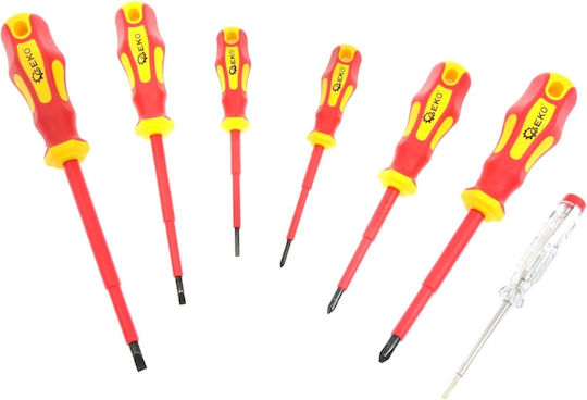 Geko Set Șurubelnițe Electricianului VDE 1000V