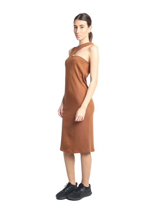 Paco & Co Midi Φόρεμα Brown