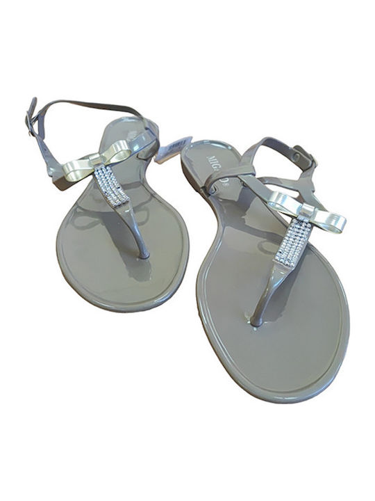 Women's Flat Sandals in Brown Color