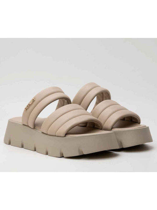 Noemi Women's Flat Sandals Beige
