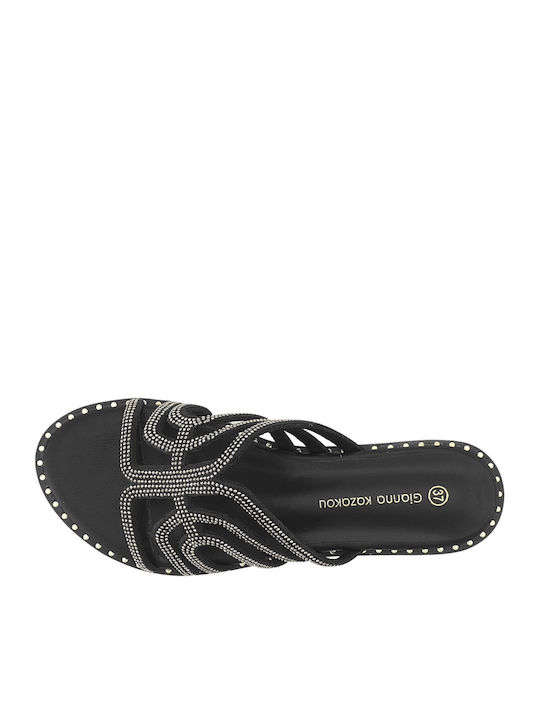 Nabere Women's Flat Sandals in Black Color