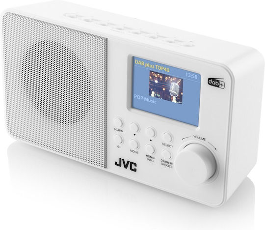 JVC RA-E611W-DAB Cu baterie DAB+ Alb