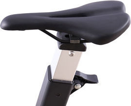 Luxury Fitness Upright Exercise Bike with Air Resistance and Wheels