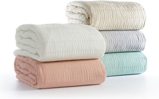 Nef-Nef Homeware Colorfull Κουβερλί Υπέρδιπλο Microfiber Beige 230x240cm