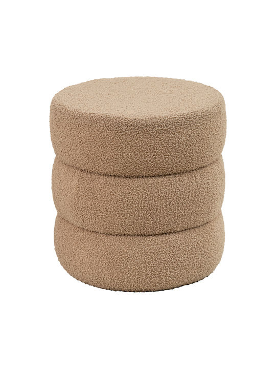 Bean Bag Stool Poof Kioto Boucle Coffee 40x40x40cm