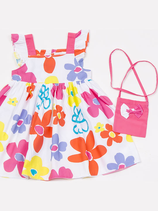 Children's Dress Floral White