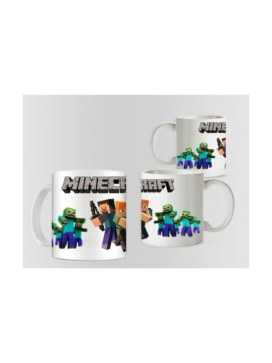 Minecraft Чаша Керамично Многоцветна 330мл