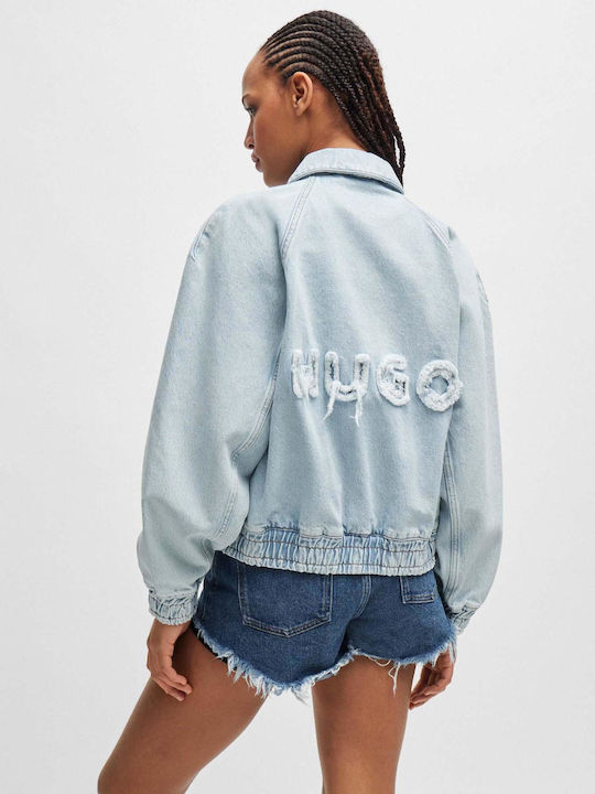 Hugo Boss Women's Short Jean Jacket for Spring or Autumn Blue
