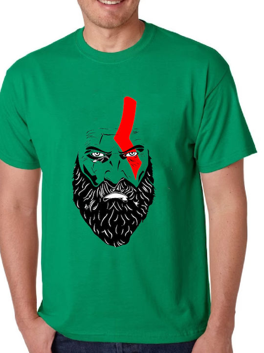 Fruit of the Loom God Of War Tricou Verde Bumbac