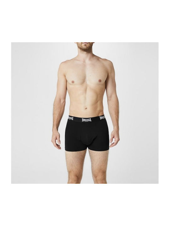 Lonsdale Herren Boxershorts Schwarz 2Packung