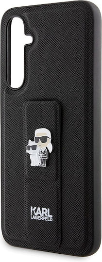 Karl Lagerfeld Saffiano Karl&choupette Задна корица Пластмаса Черен (Galaxy S23 FE)