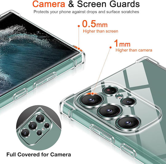 Techsuit Shockproof Clear Задна корица Силикон Прозрачен (Samsung Galaxy S24 Ultra)