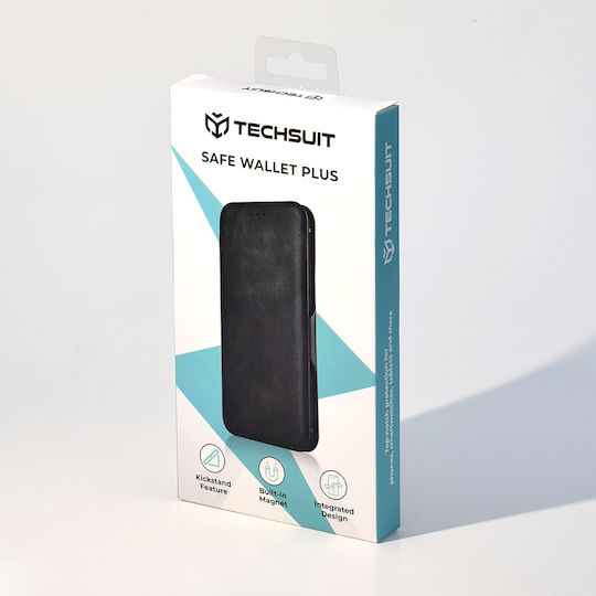 Techsuit Wallet Synthetic Leather / Silicone Green (Samsung Galaxy A15)