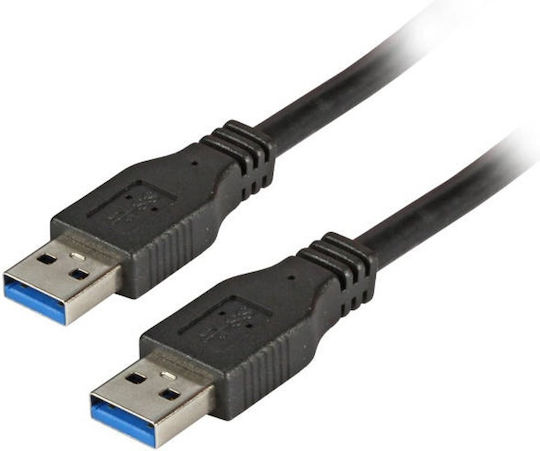 EFB USB 2.0 Cable USB-A male - USB-A male Μαύρο 1m K5210SW.1