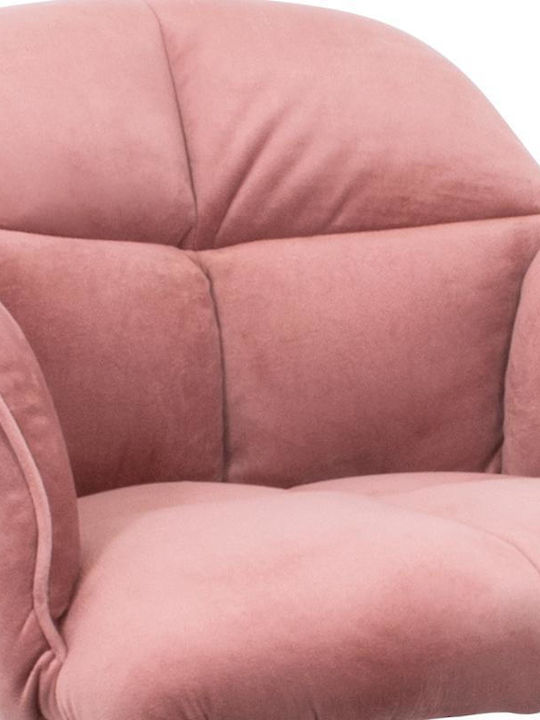 1819 Office Chair with Fixed Arms Pink Fylliana