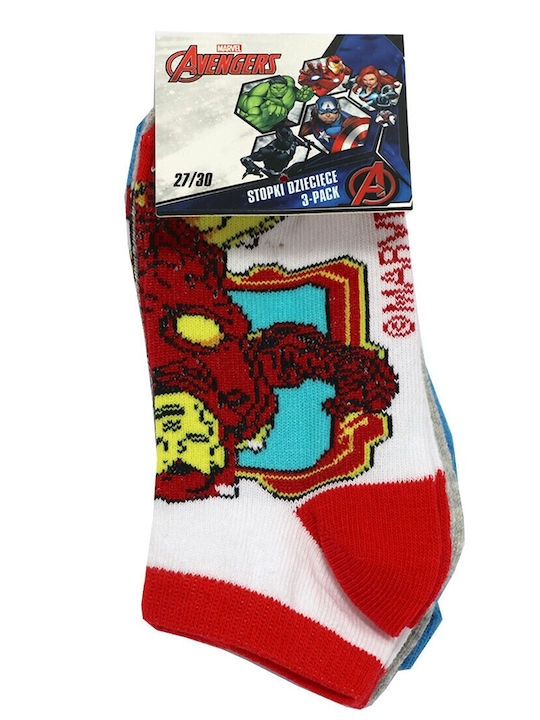 Marvel Kids' Ankle Socks Colorful 3 Pairs