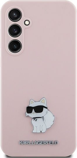 Karl Lagerfeld Choupette Back Cover Σιλικόνης Ροζ (Galaxy S23 FE)