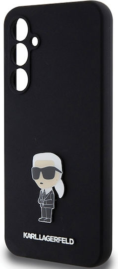 Karl Lagerfeld Ikonik Задна корица Силикон Черен (Galaxy S23 FE)