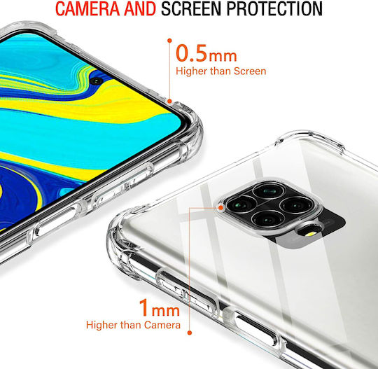 Techsuit Shockproof Задна корица Силикон Прозрачен (Redmi Note 9S / 9 Pro / 9 Pro Max)